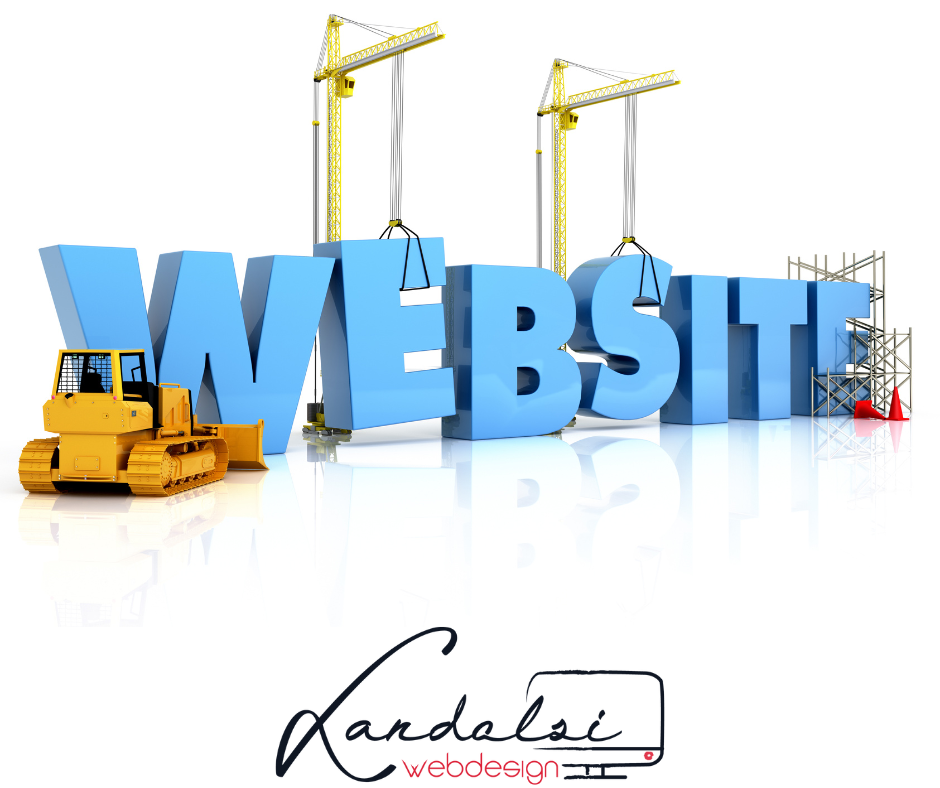 Illustration einer Website im Aufbau für Landolsi Webdesign